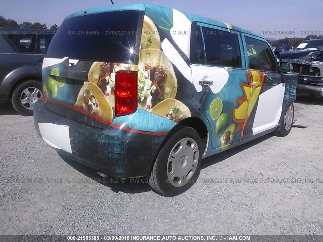 JTLKE50E081037031 - 2008 TOYOTA SCION XB WHITE photo 4