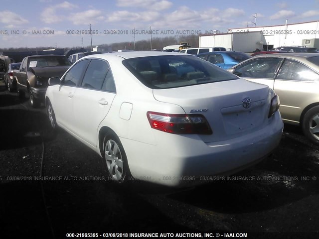 4T1BE46K08U749990 - 2008 TOYOTA CAMRY CE/LE/XLE/SE WHITE photo 3