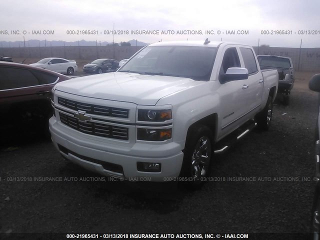 3GCPCREC7FG299066 - 2015 CHEVROLET SILVERADO C1500 LT WHITE photo 2