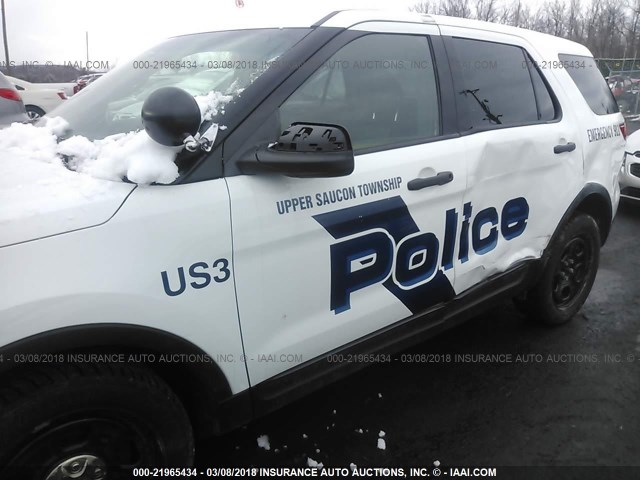 1FM5K8AR4EGC38309 - 2014 FORD EXPLORER POLICE INTERCEPTOR WHITE photo 6