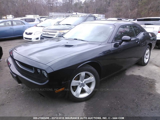 2C3CDYAG3EH266972 - 2014 DODGE CHALLENGER SXT BLACK photo 2