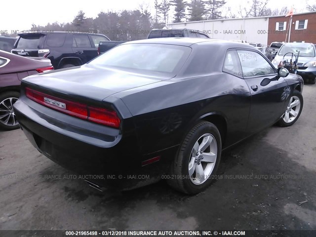 2C3CDYAG3EH266972 - 2014 DODGE CHALLENGER SXT BLACK photo 4