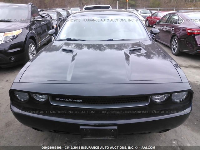 2C3CDYAG3EH266972 - 2014 DODGE CHALLENGER SXT BLACK photo 6