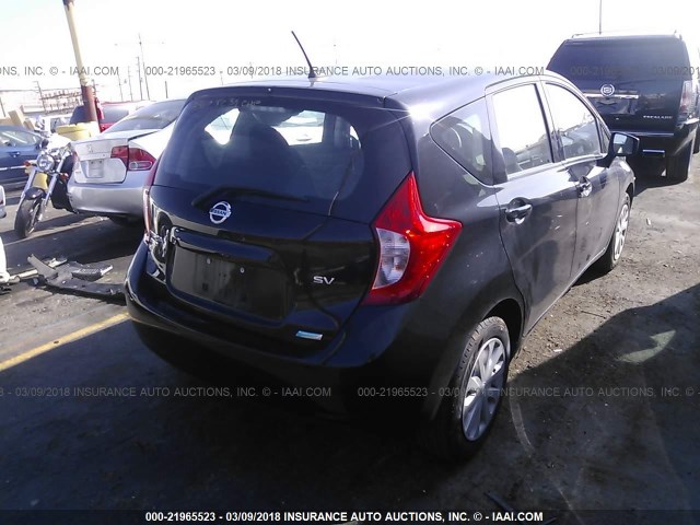 3N1CE2CP8FL352471 - 2015 NISSAN VERSA NOTE S/S PLUS/SV/SL/SR BLACK photo 4