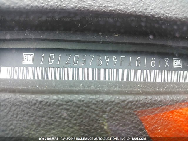 1G1ZG57B99F161618 - 2009 CHEVROLET MALIBU LS 奶油色 照片 9