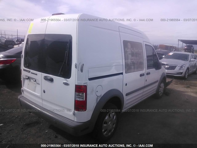 NM0LS6AN7BT073708 - 2011 FORD TRANSIT CONNECT XL WHITE photo 4