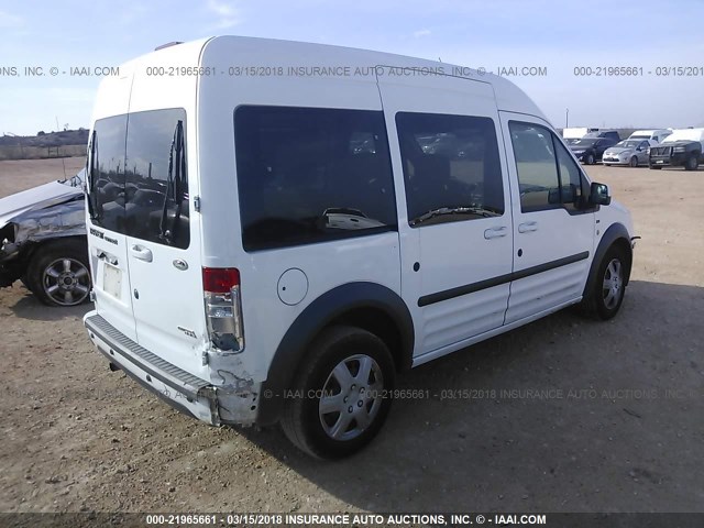 NM0KS9CN1BT059426 - 2011 FORD TRANSIT CONNECT XLT PREMIUM WHITE photo 4