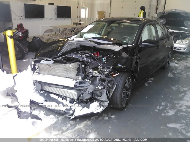 2HGFC1F75GH659162 - 2016 HONDA CIVIC EXL BLACK photo 2