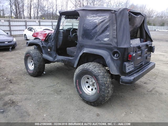 1J4FA29174P784568 - 2004 JEEP WRANGLER / TJ SE BLACK photo 3