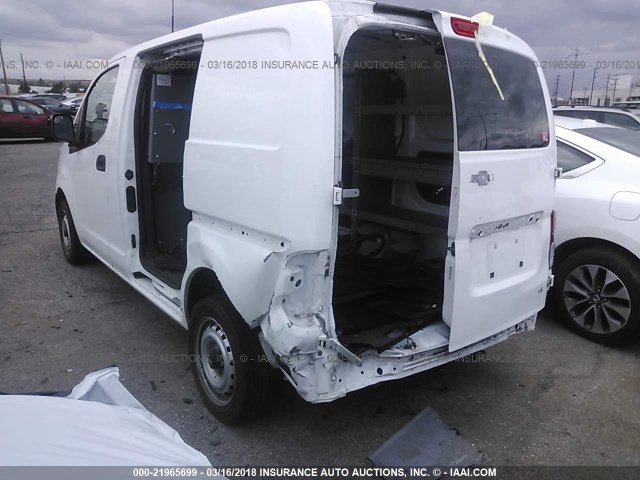 3N63M0YN5FK709698 - 2015 CHEVROLET CITY EXPRESS LS WHITE photo 3