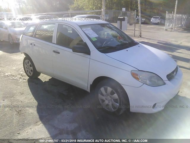 2T1KR32E16C575067 - 2006 TOYOTA COROLLA MATRIX XR WHITE photo 1