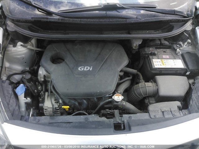 KNADM4A33E6364467 - 2014 KIA RIO LX Արծաթագույն լուսանկար 10