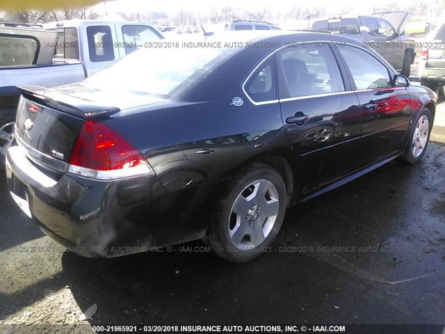 2G1WV58K481268654 - 2008 CHEVROLET IMPALA 50TH ANNIVERSARY BLACK photo 4