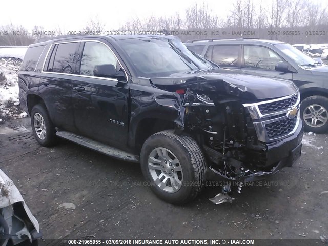 1GNSKBKC2HR189058 - 2017 CHEVROLET TAHOE K1500 LT BLACK photo 1