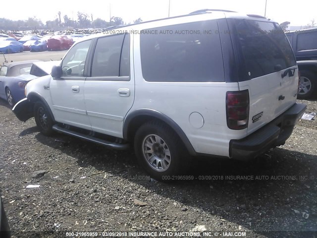 1FMRU15L52LA93308 - 2002 FORD EXPEDITION XLT 白色 照片 3