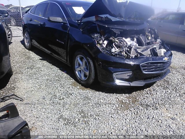 1G1ZB5ST5HF224937 - 2017 CHEVROLET MALIBU LS შავი ფოტო 1