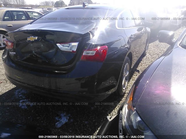 1G1ZB5ST5HF224937 - 2017 CHEVROLET MALIBU LS შავი ფოტო 4