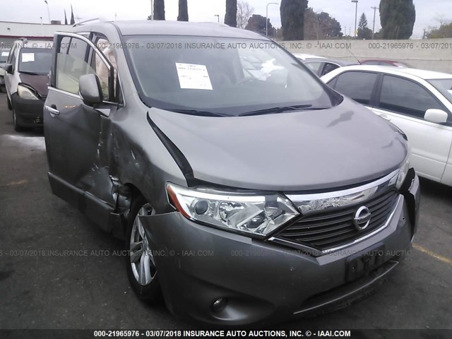 JN8AE2KP9D9070369 - 2013 NISSAN QUEST S/SV/SL/LE GRAY photo 1