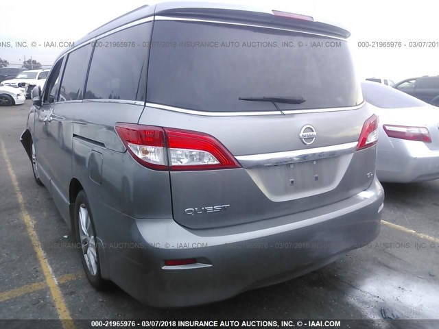 JN8AE2KP9D9070369 - 2013 NISSAN QUEST S/SV/SL/LE GRAY photo 3