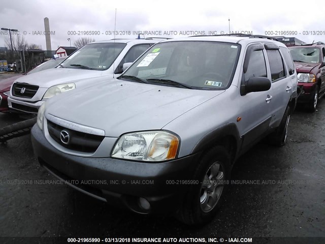 4F2CZ96104KM20844 - 2004 MAZDA TRIBUTE ES SILVER photo 2