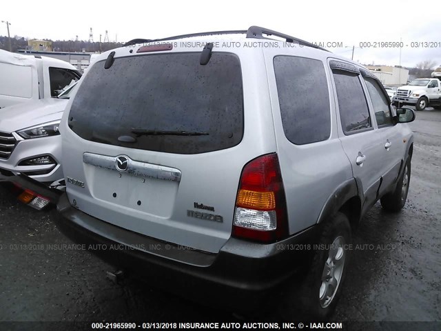 4F2CZ96104KM20844 - 2004 MAZDA TRIBUTE ES 银色 照片 4