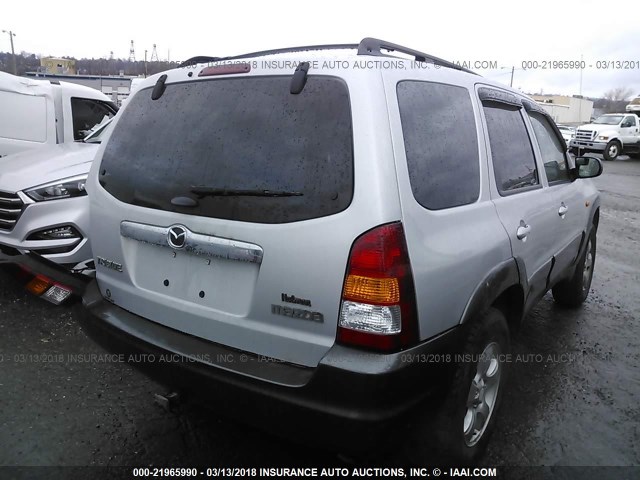 4F2CZ96104KM20844 - 2004 MAZDA TRIBUTE ES SILVER photo 4