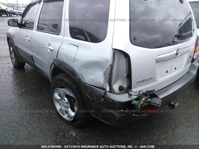 4F2CZ96104KM20844 - 2004 MAZDA TRIBUTE ES SILVER photo 6