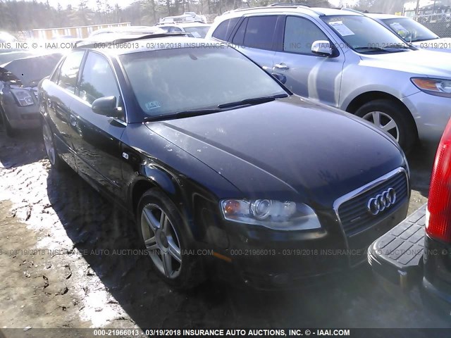 WAUDF78E67A153377 - 2007 AUDI A4 2.0T QUATTRO BLACK photo 1