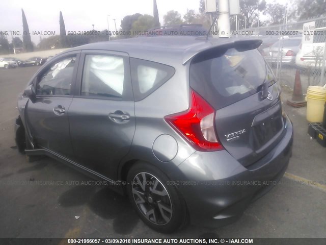 3N1CE2CP9GL393239 - 2016 NISSAN VERSA NOTE S/S PLUS/SV/SL/SR SILVER photo 3