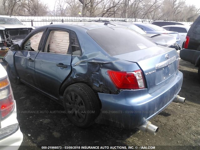 JF1GE61648H519772 - 2008 SUBARU IMPREZA 2.5I BLUE photo 3