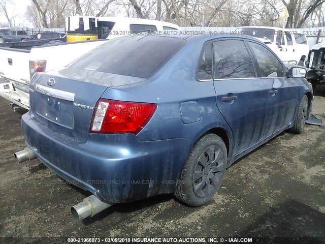 JF1GE61648H519772 - 2008 SUBARU IMPREZA 2.5I BLUE photo 4