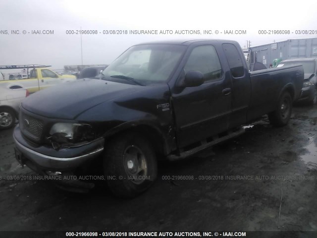 2FTRX18W6YCA20520 - 2000 FORD F150 BLUE photo 2