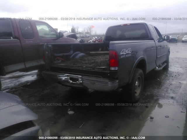 2FTRX18W6YCA20520 - 2000 FORD F150 BLUE photo 4