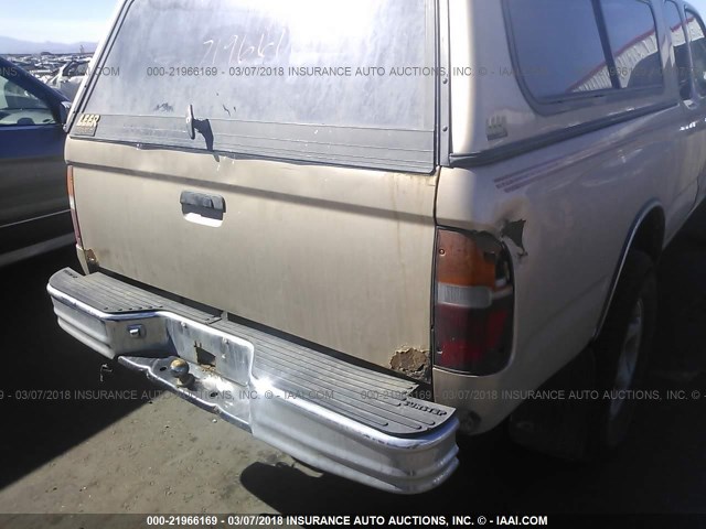 4TAWN72N5TZ101155 - 1996 TOYOTA TACOMA XTRACAB TAN photo 6