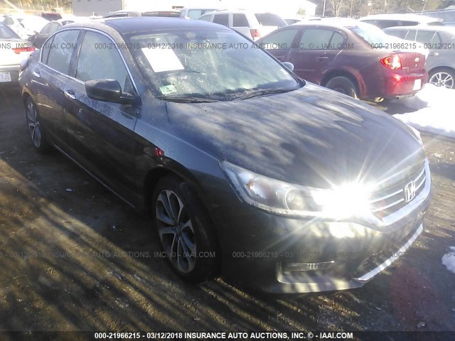 1HGCR2F54EA152304 - 2014 HONDA ACCORD SPORT GRAY photo 1