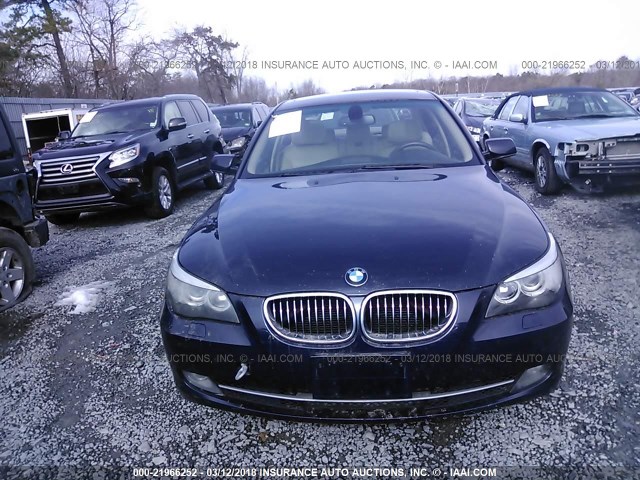 WBANV13568CZ58443 - 2008 BMW 528 XI Dark Blue photo 6