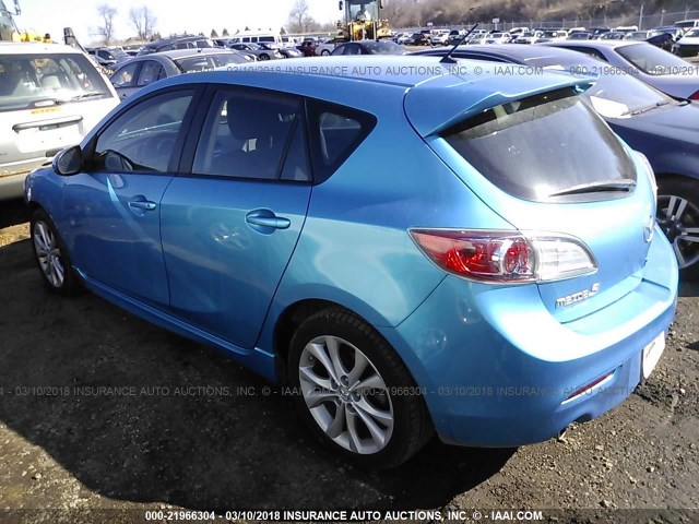 JM1BL1K50B1416187 - 2011 MAZDA 3 S BLUE photo 3