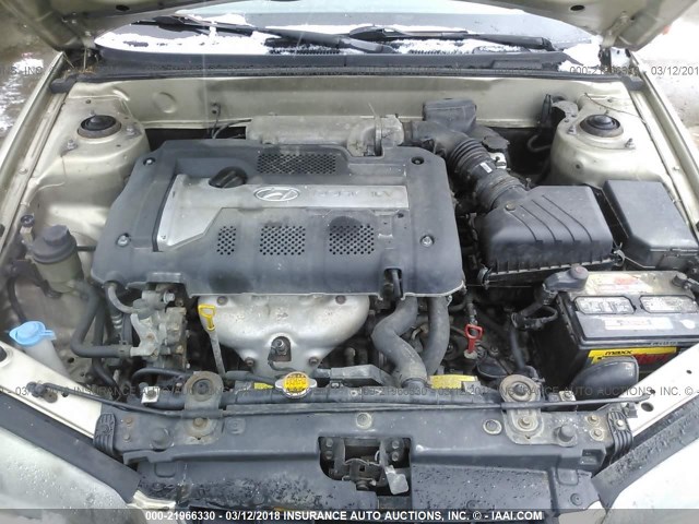 KMHDN46D15U053080 - 2005 HYUNDAI ELANTRA GLS/GT TAN photo 10