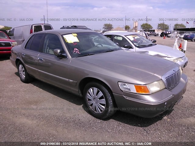 2MEFM74W22X634967 - 2002 MERCURY GRAND MARQUIS GS BEIGE photo 1