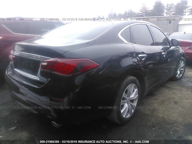 JN1BY1AR6DM603170 - 2013 INFINITI M37 X BLACK photo 4