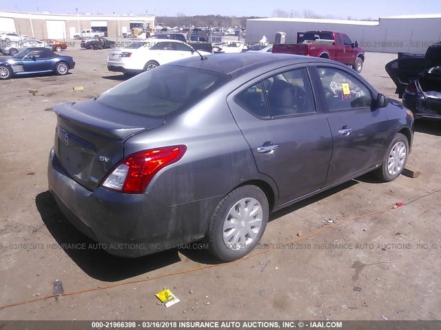 3N1CN7APXGL831444 - 2016 NISSAN VERSA S/S PLUS/SV/SL GRAY photo 4