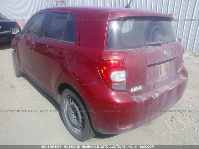 JTKKUPB40D1030405 - 2013 TOYOTA SCION XD RED photo 3