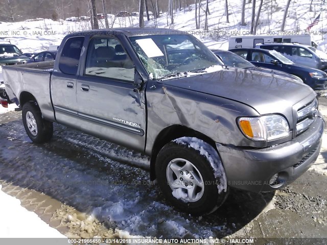 5TBBT44133S347312 - 2003 TOYOTA TUNDRA ACCESS CAB SR5 GRAY photo 1