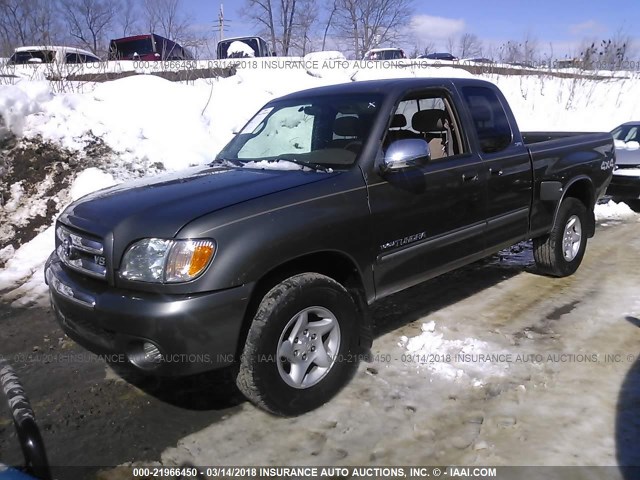 5TBBT44133S347312 - 2003 TOYOTA TUNDRA ACCESS CAB SR5 GRAY photo 2