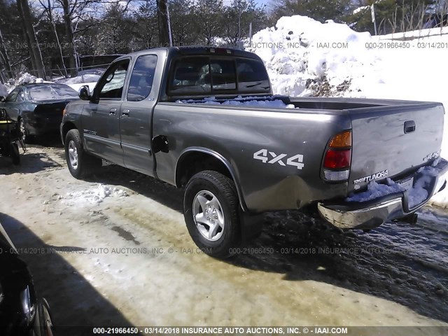 5TBBT44133S347312 - 2003 TOYOTA TUNDRA ACCESS CAB SR5 GRAY photo 3