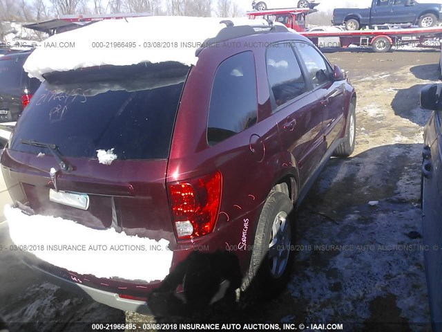 2CKDL33F696251239 - 2009 PONTIAC TORRENT RED photo 4