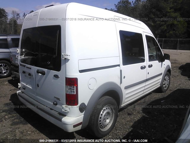 NM0LS6BN1CT117220 - 2012 FORD TRANSIT CONNECT XLT WHITE photo 4