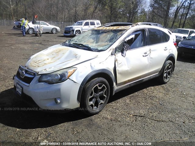 JF2GPAKC1DH832964 - 2013 SUBARU XV CROSSTREK 2.0 LIMITED WHITE photo 2