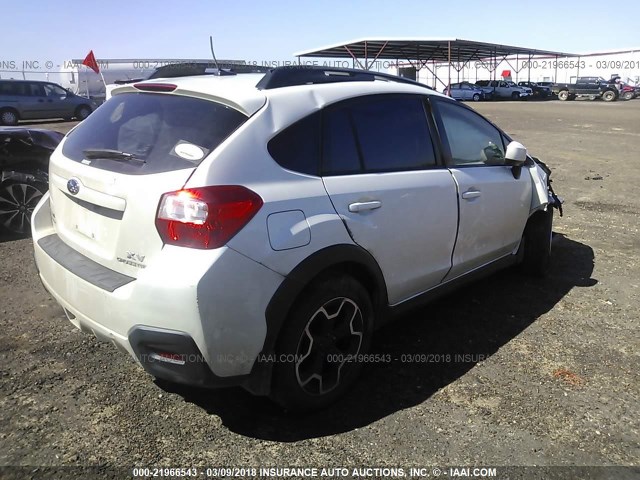 JF2GPAKC1DH832964 - 2013 SUBARU XV CROSSTREK 2.0 LIMITED WHITE photo 4