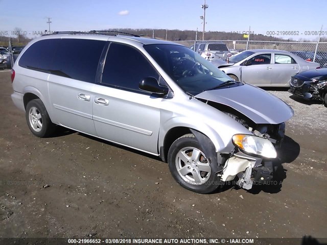 2D8GP44L06R871924 - 2006 DODGE GRAND CARAVAN SXT SILVER photo 1